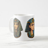 Pharaoh Tutankhamun’s Golden Mask コーヒーマグカップ (正面左)
