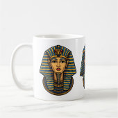 Pharaoh Tutankhamun’s Golden Mask コーヒーマグカップ (左)