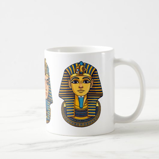 Pharaoh Tutankhamun’s Golden Mask コーヒーマグカップ (右)