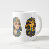 Pharaoh Tutankhamun’s Golden Mask ジャンボコーヒーマグカップ (正面右)