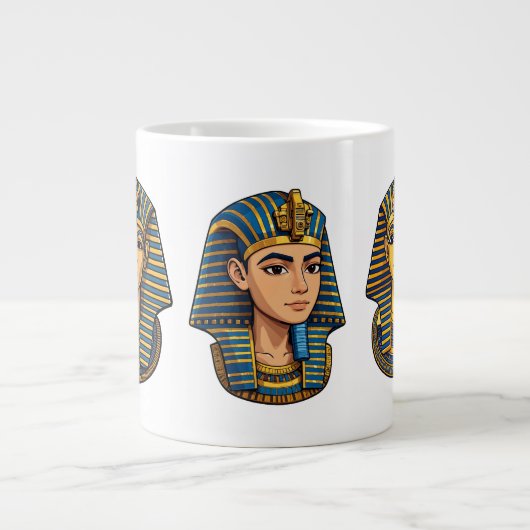 Pharaoh Tutankhamun’s Golden Mask ジャンボコーヒーマグカップ (正面)