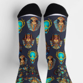 「Pharaoh's Legacy：エジプトのアンティーク模様 ソックス (上部)