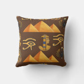 Pharaoh's Legacy：エジプトアンティーク模様 クッション (裏面)