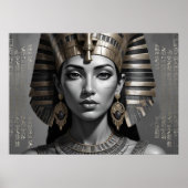Pharaonic Queen Wall Decor – Timeless Egyptian ポスター (正面)