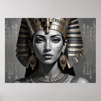Pharaonic Queen Wall Decor – Timeless Egyptian ポスター