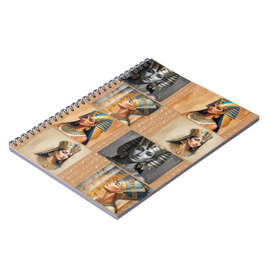 Pharaonic Queens – Ancient Egyptian Elegance ノートブック (左側)