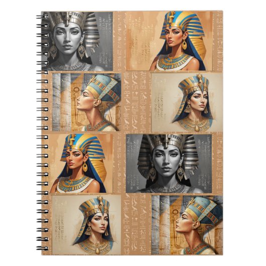 Pharaonic Queens – Ancient Egyptian Elegance ノートブック (正面)