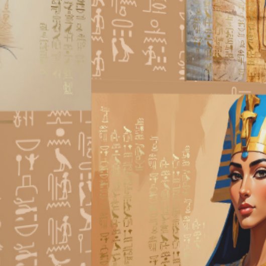 Pharaonic Wall Mural – Ancient Egyptian Art  壁紙 (縫い目)