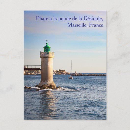 Phare à la pointe de la Désirade Postcard ポストカード (正面)