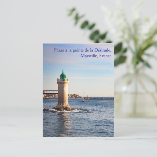 Phare à la pointe de la Désirade Postcard ポストカード (スタンド正面)
