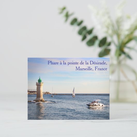 Phare à la pointe de la Désirade Postcard ポストカード (スタンド正面)