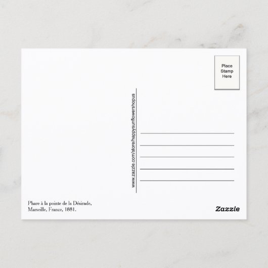 Phare à la pointe de la Désirade Postcard ポストカード (裏面)