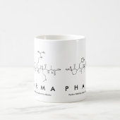 Pharmaのペプチッド単語のマグ コーヒーマグカップ (中央)