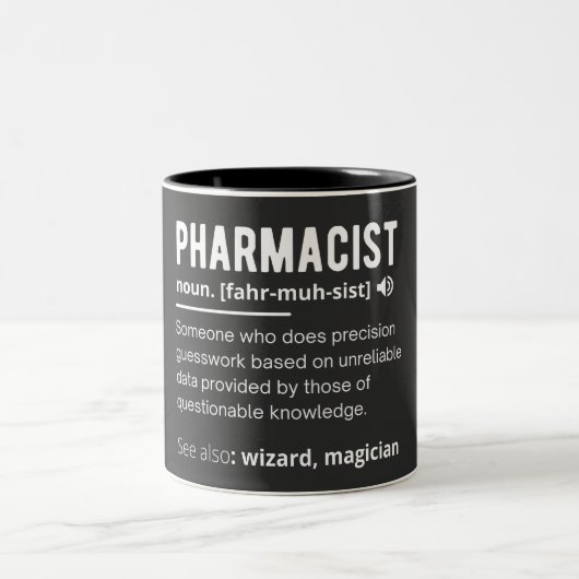 pharmacist ツートーンマグカップ (中央)