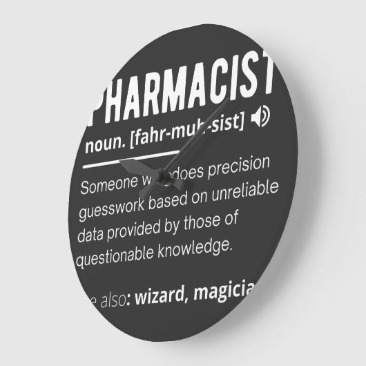 pharmacist ラージ壁時計 (傾斜)