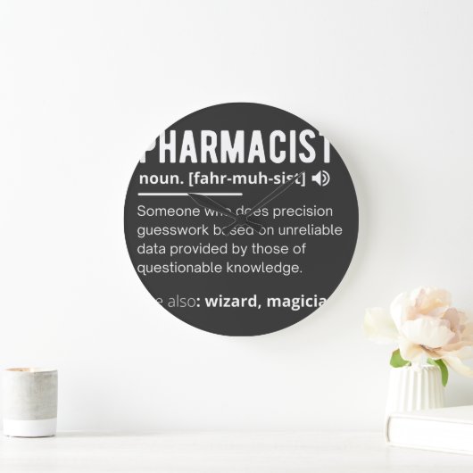 pharmacist ラージ壁時計 (ホーム)