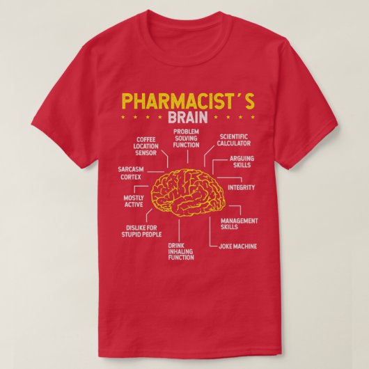 Pharmacist Brain Pharmacy School Graduation Party Tシャツ (デザイン正面)