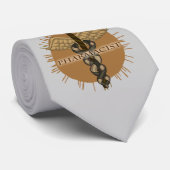 Pharmacist Caduceus custom name tie ネクタイ (ロール)