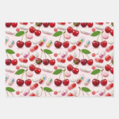 Pharmacist Cherry Peach Strawberry Wrapping Paper  ラッピングペーパーシート (正面)