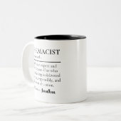 Pharmacist Definition Mug Custom Gift for Graduate ツートーンマグカップ (正面左)