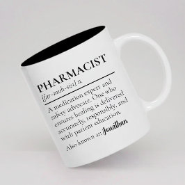 Pharmacist Definition Mug Custom Gift for Graduate ツートーンマグカップ