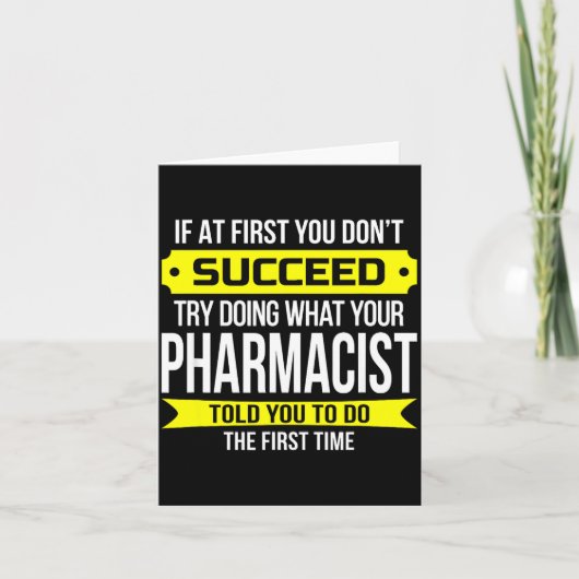 Pharmacist Gits If At First You Don't Succeed Funn カード (正面)