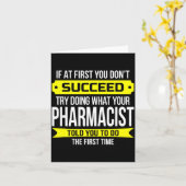Pharmacist Gits If At First You Don't Succeed Funn カード (黄色い花)