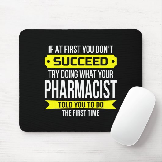 Pharmacist Gits If At First You Don't Succeed Funn マウスパッド (マウス)