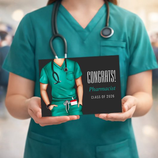 Pharmacist Graduation Congrats Card カード