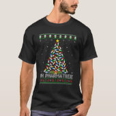 Pharmacist Lover Xmas Pajama Oh Pharmacy Tree Chri Tシャツ (正面)
