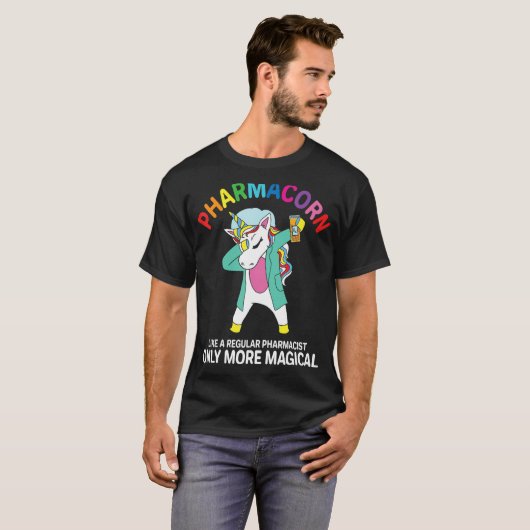 Pharmacist Pharmacy Technician Pharmacorn Unicorn Tシャツ (正面フル)