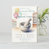 Pharmacist Retirement Party Invitation 招待状 (スタンド正面)