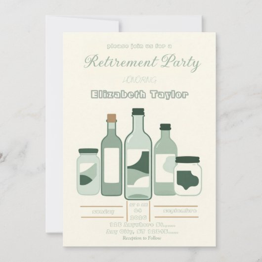 Pharmacist Retirement Party Invitation 招待状 (正面)
