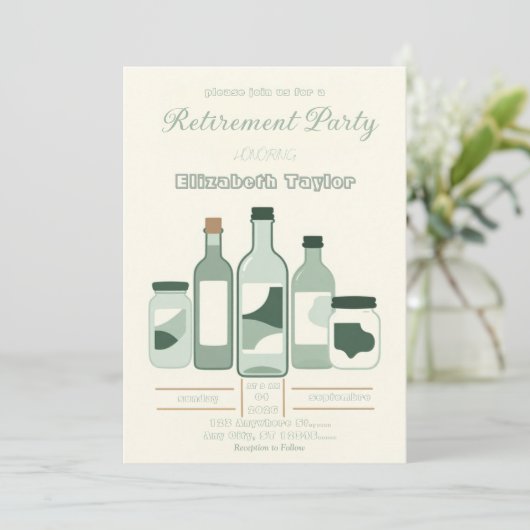 Pharmacist Retirement Party Invitation 招待状 (スタンド正面)