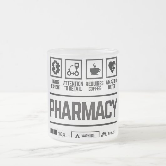 pharmacy フロストグラスマグカップ (中央)