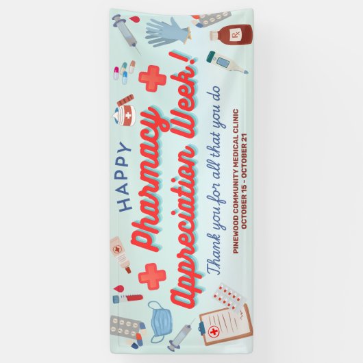 Pharmacy Appreciation Week Banner 横断幕 (縦)