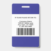 Pharmacy - Blue, Black and White Badge バッジ (裏面)