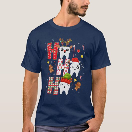 Pharmacy Crew Matching Christmas Pills Santa Elf R Tシャツ (正面)