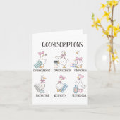 Pharmacy Funny Goose Silly Prescriptions Puns Medi カード (黄色い花)