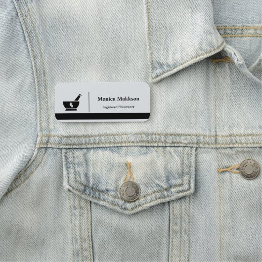 Pharmacy Logo Pharmacist Medical  名札 (インサイチュ)