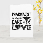 Pharmacy Pharmacist Do It With Care Pharmacists カード (黄色い花)