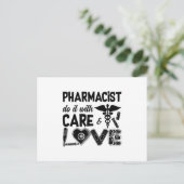 Pharmacy Pharmacist Do It With Care Pharmacists ポストカード (スタンド正面)