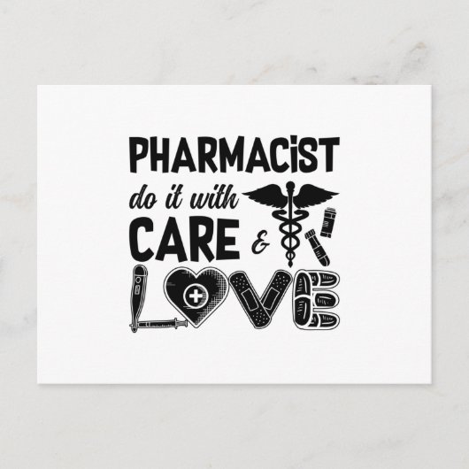 Pharmacy Pharmacist Do It With Care Pharmacists ポストカード (正面)