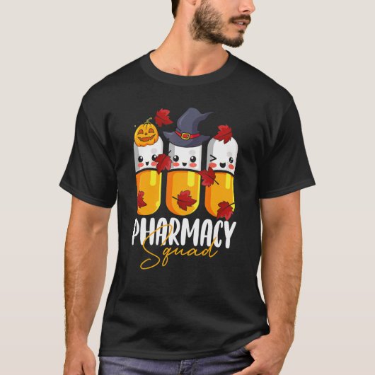 Pharmacy Squad Pharmacist Pumpkin Fall Thanksgivin Tシャツ (正面)