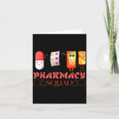 Pharmacy Squad Valentines Cute Lls Pharmacist Phar カード (正面)