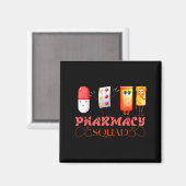 Pharmacy Squad Valentines Cute Lls Pharmacist Phar マグネット (正面/裏面)
