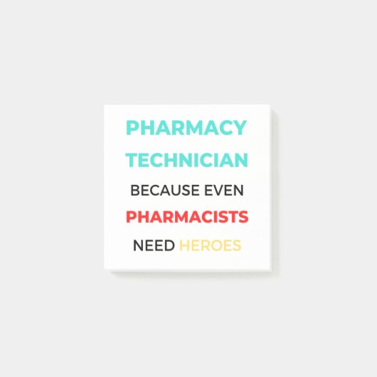 Pharmacy Technician Because Even Pharmacists 2 ポストイット (正面)