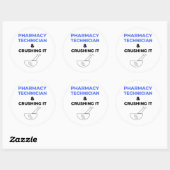 Pharmacy Technician & Crushing It 2 ラウンドシール (シート)