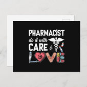 Pharmacy Technician Pharmacist Do It With Care ポストカード (正面/裏面)