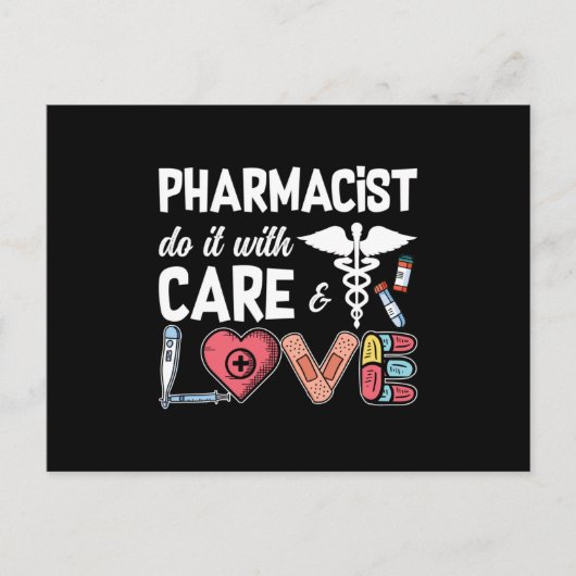 Pharmacy Technician Pharmacist Do It With Care ポストカード (正面)